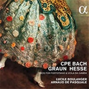 Bach C P E / Graun / Hesse - Trios For Fortepiano & Viola Da Gam i gruppen Externt_Lager / Naxoslager hos Bengans Skivbutik AB (1551602)