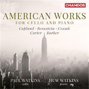 Barber / Bernstein / Copland - American Works For Cello And Piano i gruppen Externt_Lager / Naxoslager hos Bengans Skivbutik AB (1714334)