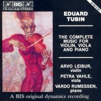 Tubin Eduard - Complete Music For Violin/Vla/ i gruppen Externt_Lager / Naxoslager hos Bengans Skivbutik AB (2007176)