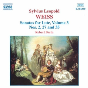 Weiss Silvius Leopold - Sonatas For Lute Vol 3 i gruppen Externt_Lager / Naxoslager hos Bengans Skivbutik AB (2010860)