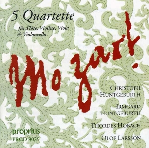 Mozart Wolfgang Amadeus - Five Flute Quartet i gruppen Externt_Lager / Naxoslager hos Bengans Skivbutik AB (2011138)