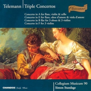 Telemann - Triple Concerti i gruppen Externt_Lager / Naxoslager hos Bengans Skivbutik AB (2013994)