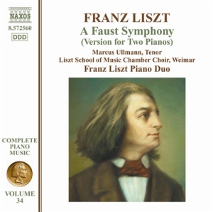 Liszt - Faust Symphony Version For Two Pian i gruppen Externt_Lager / Naxoslager hos Bengans Skivbutik AB (2015133)