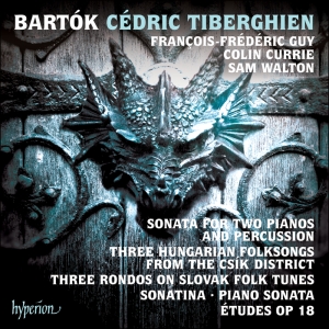 Cedric Tiberghien - Sonata For Two Pianos And Percussio i gruppen Externt_Lager / Naxoslager hos Bengans Skivbutik AB (2301404)