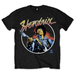 Jimi Hendrix Script Circle T-shirt M i gruppen CDON - Exporterade Artiklar_Manuellt / T-shirts_CDON_Exporterade hos Bengans Skivbutik AB (3377720)