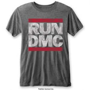 Run Dmc -  Run DMC Men's Fashion Tee: DMC Logo (Burn Out) (M) i gruppen VI TIPSAR / Tips Tröjor hos Bengans Skivbutik AB (3619735)