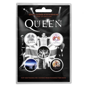 Queen - QUEEN BUTTON BADGE PACK: FREDDIE i gruppen ÖVRIGT / Merchandise hos Bengans Skivbutik AB (3739626)