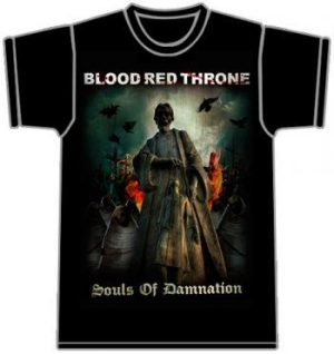 Blood Red Throne - T/S Souls Of Damnation (S) i gruppen MERCHANDISE / Merch / Hårdrock hos Bengans Skivbutik AB (3811462)