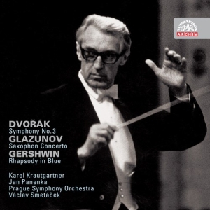 Dvorák Antonín Glazunov Alexande - Symphony No. 3, Saxophone Concerto, i gruppen Externt_Lager / Naxoslager hos Bengans Skivbutik AB (3816025)