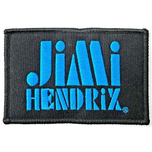 Jimi Hendrix - Stencil Logo Woven Patch i gruppen MERCHANDISE / Merch / Pop-Rock hos Bengans Skivbutik AB (3882215)