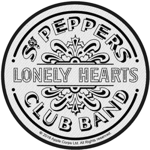 The Beatles - Sgt Pepper Drum B&W Standard Patch i gruppen MERCHANDISE / Merch / Pop-Rock hos Bengans Skivbutik AB (3882224)
