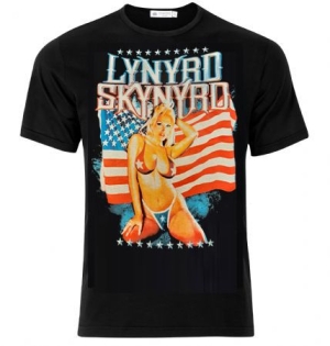 Lynyrd Skynyrd - Lynyrd Skynyrd T-Shirt American Girl Flag i gruppen ÖVRIGT / Merchandise hos Bengans Skivbutik AB (3905278)