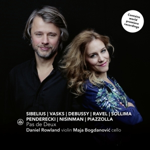 Rowland Daniel/Maja Bogdanovic - Debussy/Ravel/Sibelius/Sollima : Pas De  i gruppen CD / Klassiskt,Övrigt hos Bengans Skivbutik AB (3995992)