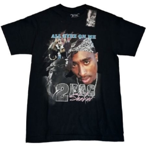 2Pac - All Eyez Homage Tee i gruppen MERCH / T-Shirt / Sommar T-shirt 23 hos Bengans Skivbutik AB (4018943r)