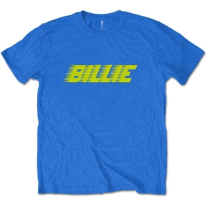 Billie Eilish - Racer Logo Fp Uni Blue    i gruppen MERCH / T-Shirt / Rockoff_Nya April24 hos Bengans Skivbutik AB (4045086r)