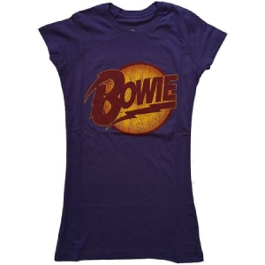 David Bowie - David Bowie Ladies T-Shirt : Vintage Diamond Dogs Logo i gruppen MERCH / T-Shirt / Sommar T-shirt 23 hos Bengans Skivbutik AB (4132161r)