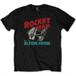 Elton John - Unisex T-Shirt: Rocketman Piano i gruppen VI TIPSAR / Tips Tröjor hos Bengans Skivbutik AB (4141090r)