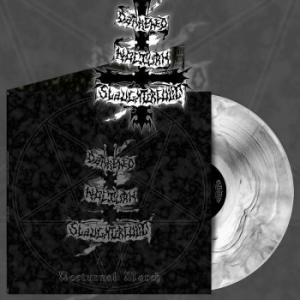Darkened Nocturn Slaughtercult - Nocturnal March (White Marbled Viny i gruppen VINYL / Hårdrock/ Heavy metal hos Bengans Skivbutik AB (4150232)