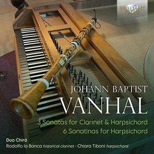 Vanhal Joahnn Baptist - 3 Sonatas For Clarinet & Harpsichor i gruppen Externt_Lager / Naxoslager hos Bengans Skivbutik AB (4171920)