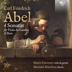 Abel Carl Friedrich - 6 Sonatas For Viola Da Gamba & Bass i gruppen Externt_Lager / Naxoslager hos Bengans Skivbutik AB (4180413)