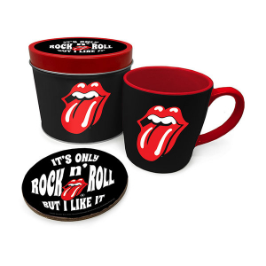 The Rolling Stones - IT'S ONLY ROCK N ROLL Mug and Coaster  Tin set i gruppen VI TIPSAR / Tips Merch hos Bengans Skivbutik AB (4215350)