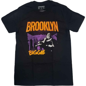 Biggie Smalls - Brooklyn Orange Uni Bl    i gruppen MERCHANDISE / T-shirt / Hip Hop-Rap hos Bengans Skivbutik AB (4219871r)