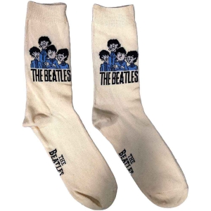 The Beatles - Cartoon Group Uni Cream Socks:7 i gruppen MERCHANDISE / Merch / Pop-Rock hos Bengans Skivbutik AB (4225967)