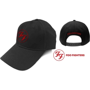 Foo Fighters - Red Circle Logo Bl Baseball C i gruppen MERCHANDISE / Merch / Pop-Rock hos Bengans Skivbutik AB (4262293)