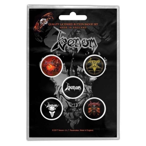 Venom - Black Metal Button Badge Pack i gruppen MERCHANDISE / Accessoarer / Hårdrock hos Bengans Skivbutik AB (4271710)