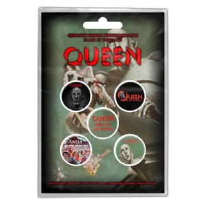 Queen - Button Badge Pack: News of the World (Retail Pack) i gruppen ÖVRIGT / Merchandise hos Bengans Skivbutik AB (4271718)