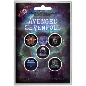 Avenged Sevenfold - The Stage Button Badge Pack i gruppen MERCHANDISE / Accessoarer / Hårdrock hos Bengans Skivbutik AB (4271728)