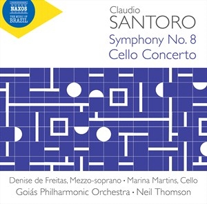 Santoro Claudio - Symphony No. 8 Cello Concerto Tre i gruppen Externt_Lager / Naxoslager hos Bengans Skivbutik AB (4275279)