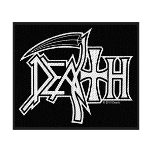 Death - Logo Standard Patch i gruppen MERCHANDISE / Merch / Hårdrock hos Bengans Skivbutik AB (4359367)