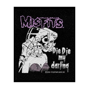 Misfits - Die Die My Darling Standard Patch i gruppen MERCHANDISE / Merch / Punk hos Bengans Skivbutik AB (4359380)