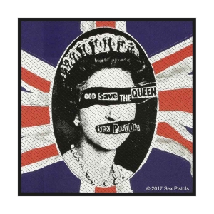 Sex Pistols - God Save The Queen Retail Packaged Patch i gruppen MERCHANDISE / Merch / Punk hos Bengans Skivbutik AB (4359389)