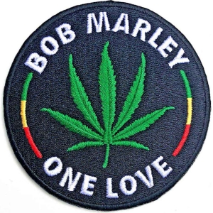 Bob Marley - Leaf Woven Patch i gruppen MERCHANDISE / Merch / Reggae hos Bengans Skivbutik AB (4400570)