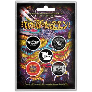 Thin Lizzy - Chinatown Button Badge Pack i gruppen MERCHANDISE / Merch / Hårdrock hos Bengans Skivbutik AB (4400584)