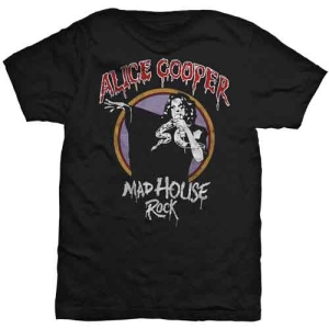 Alice Cooper - Mad House Rock Uni Bl    i gruppen MERCHANDISE / T-shirt / Hårdrock hos Bengans Skivbutik AB (4400829)