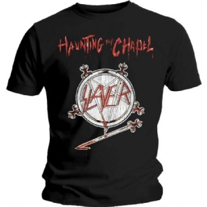 Slayer - Unisex T-Shirt: Haunting the Chapel (Medium) i gruppen CDON - Exporterade Artiklar_Manuellt / T-shirts_CDON_Exporterade hos Bengans Skivbutik AB (4401238)