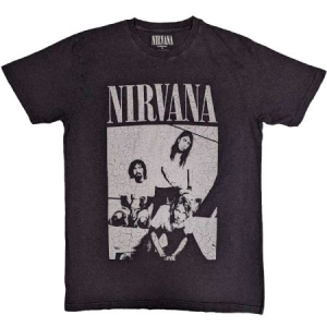 Nirvana - Unisex T-Shirt: Sitting (Distressed) (Small) i gruppen CDON - Exporterade Artiklar_Manuellt / T-shirts_CDON_Exporterade hos Bengans Skivbutik AB (4401294)