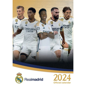 Real Madrid Fc - Real Madrid Fc 2024 A3 Calendar i gruppen MERCH / Kalendrar 2024 hos Bengans Skivbutik AB (4406388)