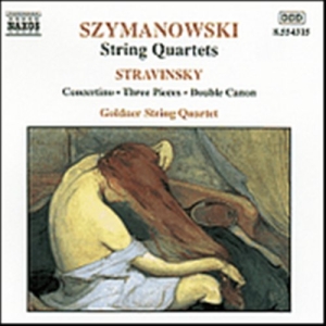 Szymanowski/Stravinsky - String Quartets 1& 2 i gruppen Externt_Lager / Naxoslager hos Bengans Skivbutik AB (548998)