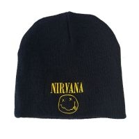Nirvana - Hat - Smiley Logo (No Cuff) i gruppen VI TIPSAR / Fredagsreleaser / Fredag den 2:e Februari 2024 hos Bengans Skivbutik AB (5515576)