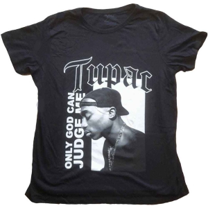Tupac - Only God Text Lady Bl    i gruppen MERCHANDISE / T-shirt / Hip Hop-Rap hos Bengans Skivbutik AB (5524818r)