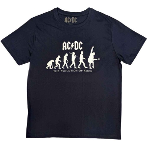 Ac/Dc - Evolution Of Rock Uni Navy    i gruppen MERCHANDISE / T-shirt / Hårdrock hos Bengans Skivbutik AB (5525404r)
