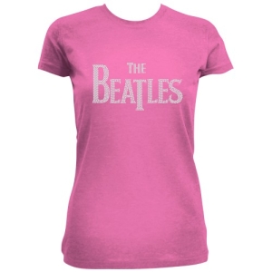 The Beatles - Drop T Rhinestones Lady Pink    i gruppen MERCHANDISE / T-shirt / Pop-Rock hos Bengans Skivbutik AB (5527360)