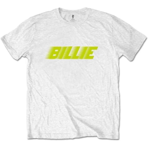 Billie Eilish - Racer Logo Fp Uni Wht    i gruppen MERCH / T-Shirt / Rockoff_Nya April24 hos Bengans Skivbutik AB (5529467r)