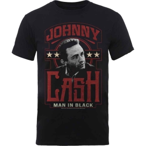 Johnny Cash - Man In Black Uni Bl  1 i gruppen MERCHANDISE / T-shirt / Country hos Bengans Skivbutik AB (5529489)