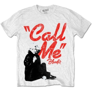 Blondie - Call Me Uni Wht    i gruppen MERCH / T-Shirt / Rockoff_Nya April24 hos Bengans Skivbutik AB (5529797r)