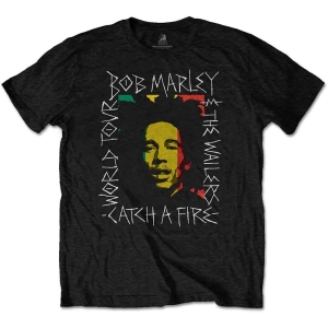 Bob Marley - Rasta Scratch Uni Bl    i gruppen MERCHANDISE / T-shirt / Reggae hos Bengans Skivbutik AB (5529830r)